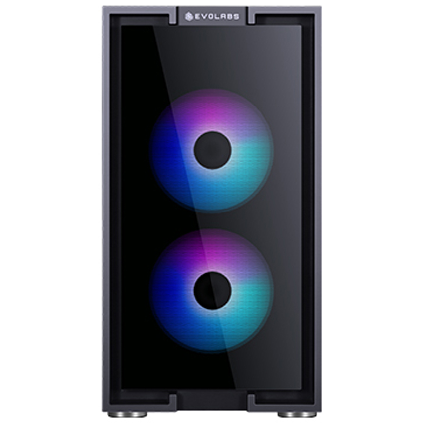 Gabinete Evolabs Innovv8 Evo-210m 4 Fan Argb Mid Tower Negro